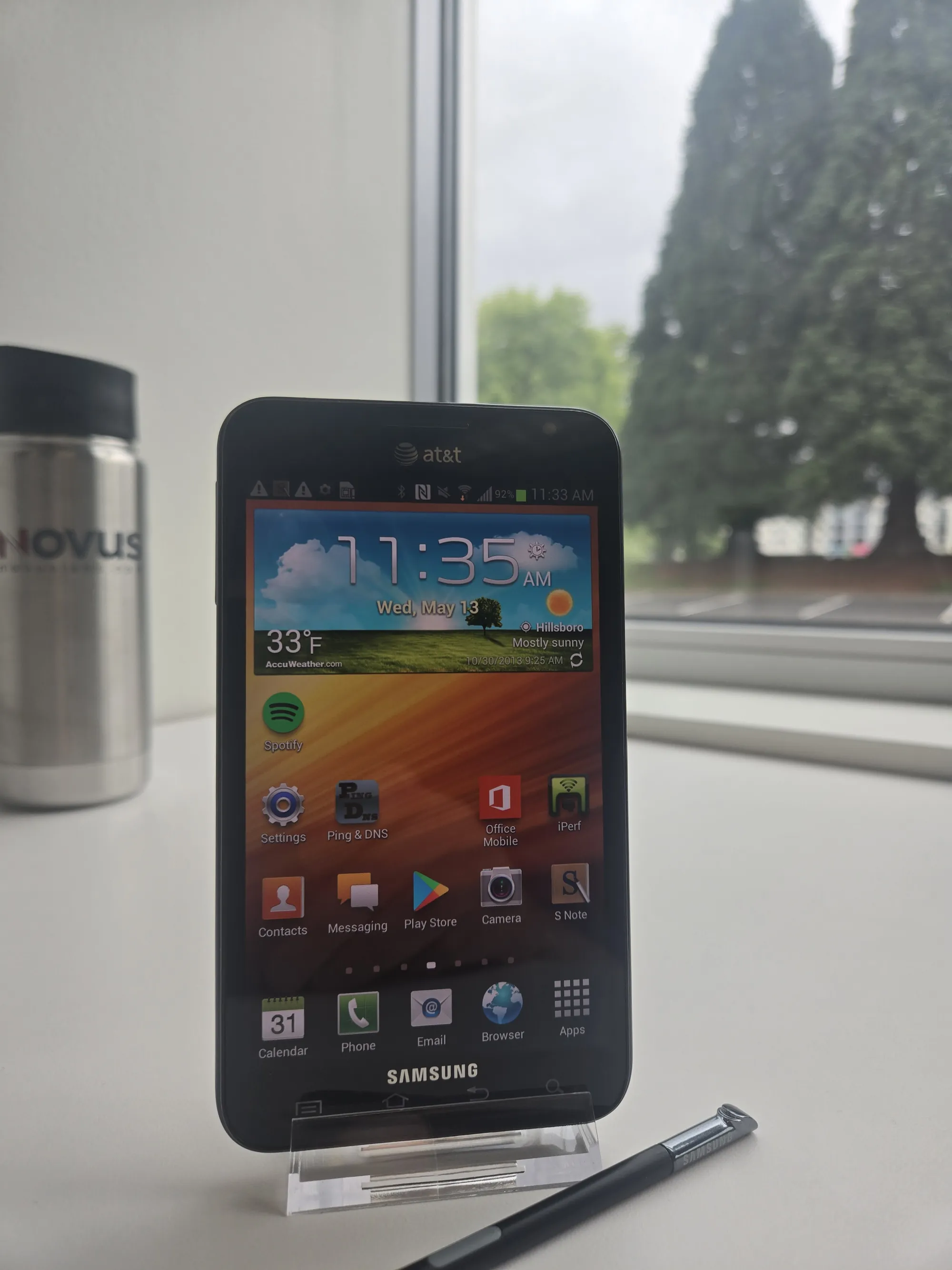 The Samsung Galaxy Note from the Novus Labs device vault