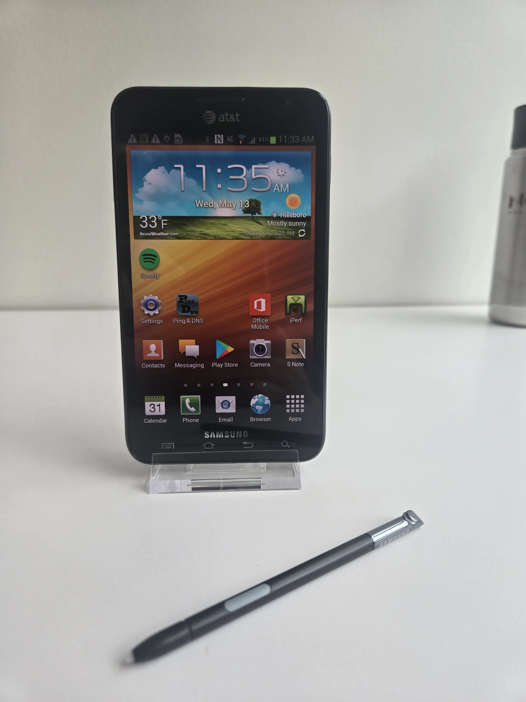 Samsung Galaxy Note detail view
