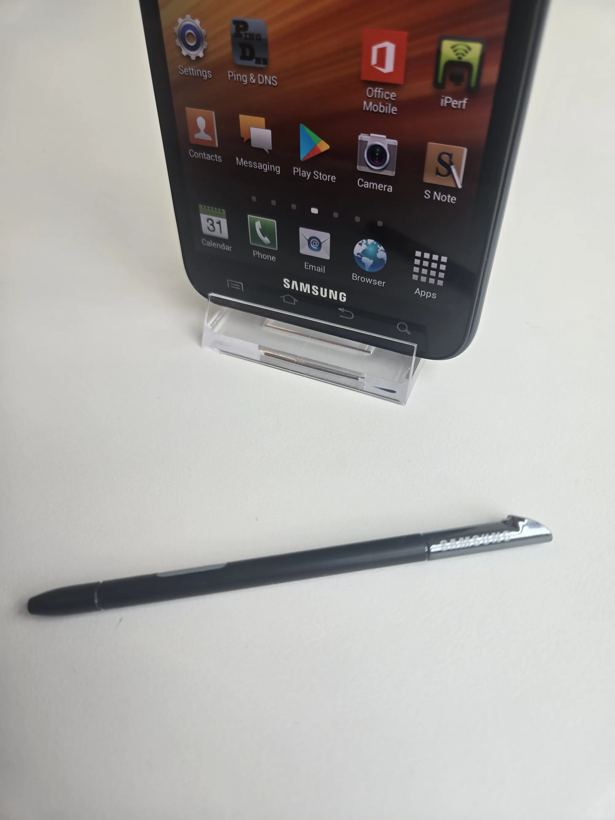 Samsung Galaxy Note detail view