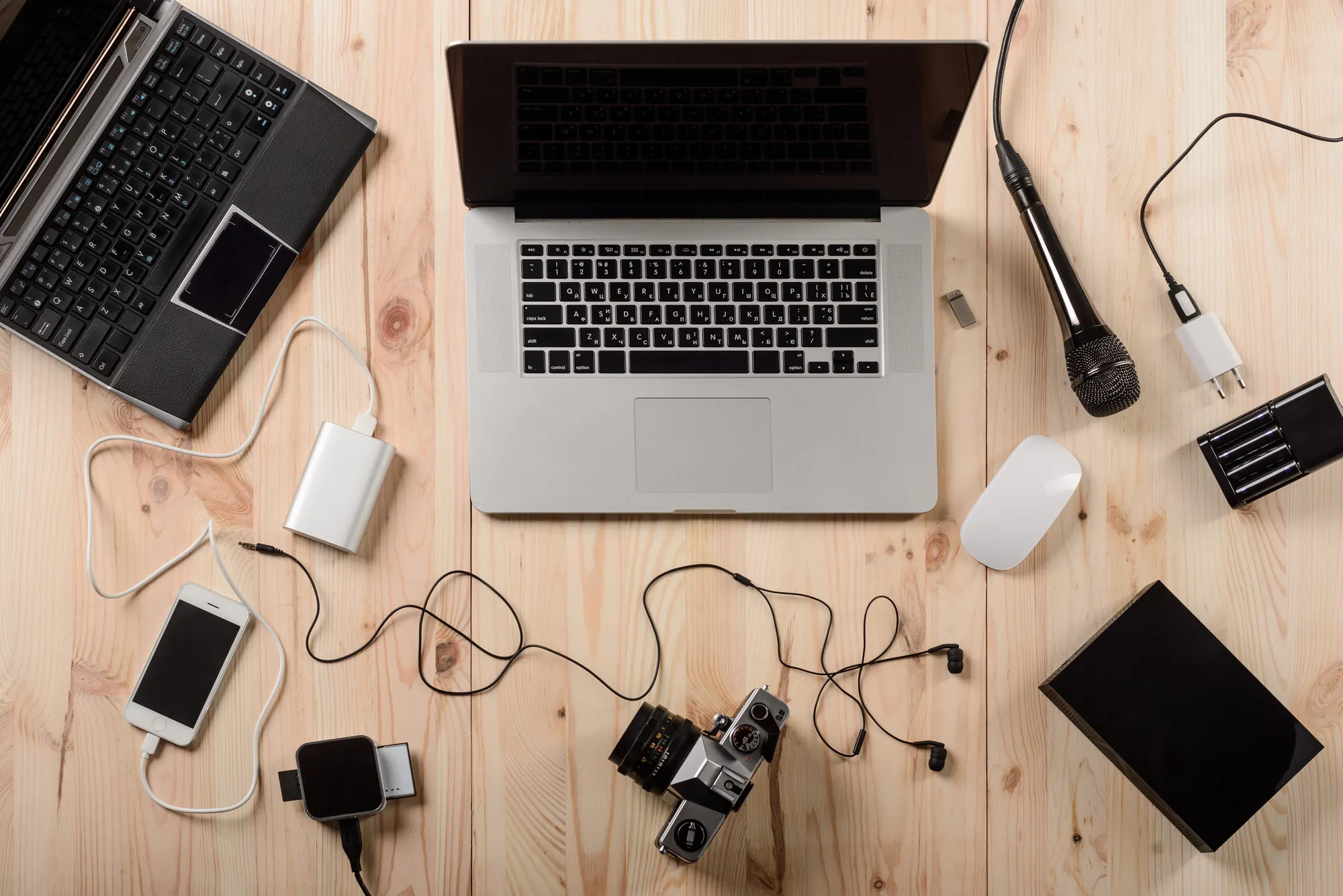 A spread of diverse consumer and computing devices